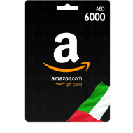 شراء بطاقات هدايا امازون اماراتي 6000 درهم | Amazon UAE 6000