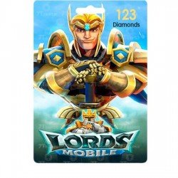 بطاقة لعبة لوردس موبايل 123 جوهرة | ريكس سوق