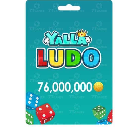 بطاقة شحن يلا لودو 76000000 قطعة ذهبية من متجر ريكس سوق تسليم فوري بطاقة شحن يلا لودو 76000000 قطعة ذهبية من متجر ريكس سوق تسليم فوري