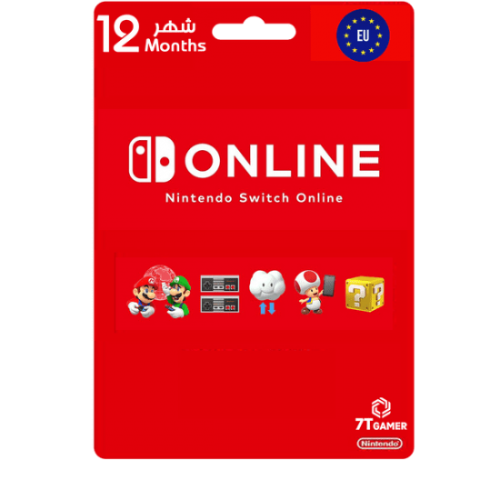 استمتع بتجربة الألعاب الرائعة والميزات الحصرية مع اشتراك نينتندو الأوروبي لمدة 12 شهرًا