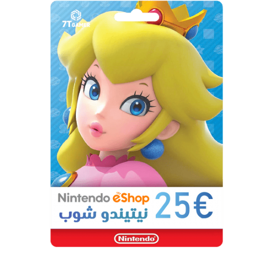 بطاقات نينتندو شوب اوروبي €25 يورو | مفتاحك لعالم من المرح والترفيه! بطاقات نينتندو شوب اوروبي €25 يورو | مفتاحك لعالم من المرح والترفيه!