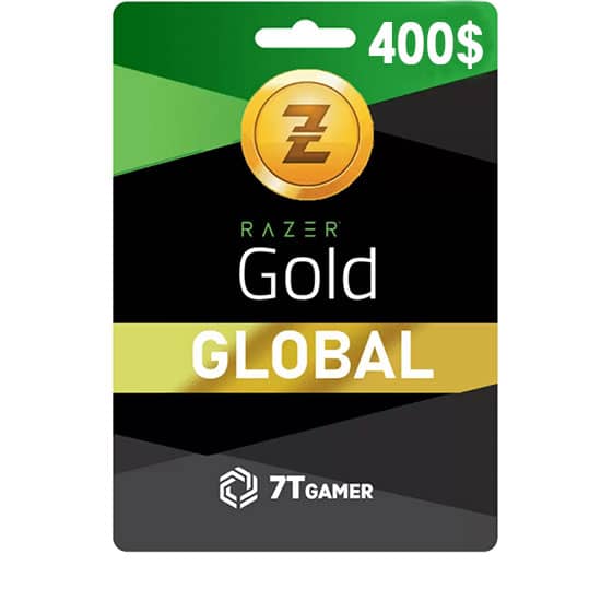 شراء بطاقة ريزر قولد 400$ للحساب العالمي تسليم فوري علي الايميل
