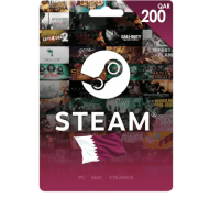بطاقة شحن ستيم قطري 200 ريال – شحن رصيد Steam بسهولة وأمان