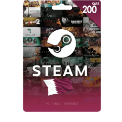 بطاقة شحن ستيم قطري 200 ريال – شحن رصيد Steam بسهولة وأمان