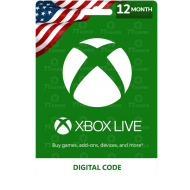 بطاقة اكس بوكس لايف 12 شهر امريكي مسبقة الدفع من متجر ريكس سوق