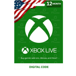 بطاقة اكس بوكس لايف 12 شهر امريكي مسبقة الدفع من متجر ريكس سوق