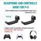 حامل سماعات الرأس ووحدة التحكم PS5: تصميم جذاب يثبت على الحائط ويوفر مساحة قيمة ومتوافق مع ملحقات الألعاب حامل سماعات الرأس ووحدة التحكم PS5: تصميم جذاب يثبت على الحائط ويوفر مساحة قيمة ومتوافق مع ملحقات الألعاب