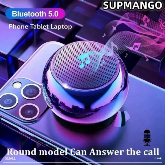 مكبر صوت لاسلكي Bluetooth 5.0 محمول بصوت نقي وميكروفون مدمج | ريكس سوق مكبر صوت لاسلكي Bluetooth 5.0 محمول بصوت نقي وميكروفون مدمج | ريكس سوق