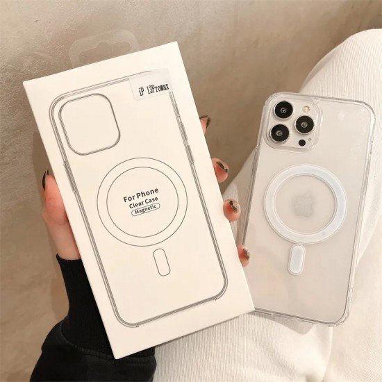جراب مغناطيسي شفاف متوافق مع MagSafe - حماية فائقة وأناقة لا مثيل لها جراب مغناطيسي شفاف متوافق مع MagSafe - حماية فائقة وأناقة لا مثيل لها