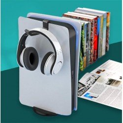 حامل سماعات الرأس ووحدة التحكم PS5: تصميم جذاب يثبت على الحائط ويوفر مساحة قيمة ومتوافق مع ملحقات الألعاب حامل سماعات الرأس ووحدة التحكم PS5: تصميم جذاب يثبت على الحائط ويوفر مساحة قيمة ومتوافق مع ملحقات الألعاب