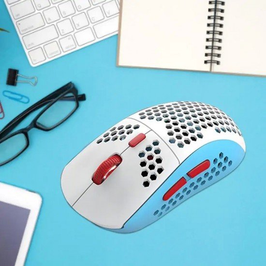 ماوس ألعاب خفيف 69G خلية نحل RGB 6 أزرار – ريكس سوق
