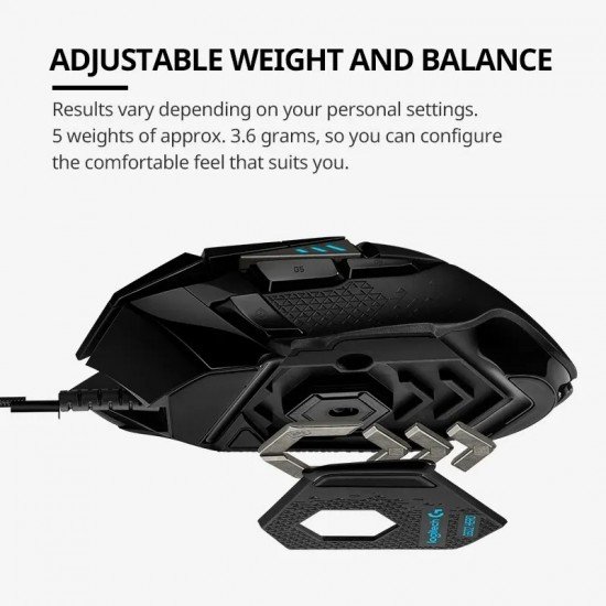 Logitech G502 HERO: ماوس ألعاب سلكي عالي الأداء - سيطر على ساحة المعركة! Logitech G502 HERO: ماوس ألعاب سلكي عالي الأداء - سيطر على ساحة المعركة!