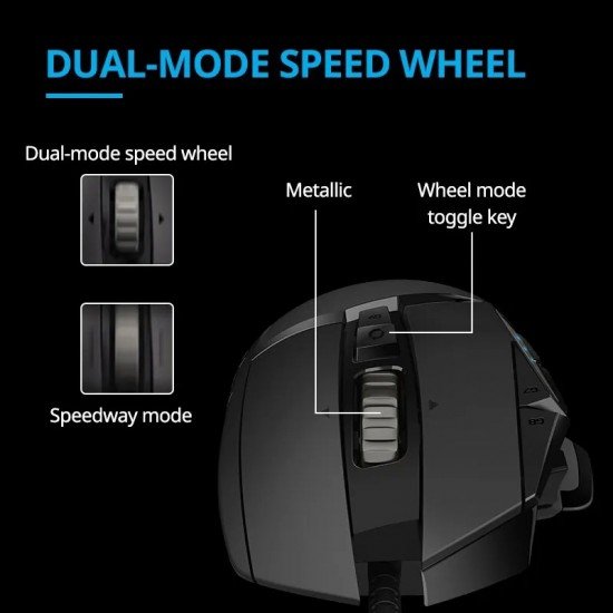 Logitech G502 HERO: ماوس ألعاب سلكي عالي الأداء - سيطر على ساحة المعركة! Logitech G502 HERO: ماوس ألعاب سلكي عالي الأداء - سيطر على ساحة المعركة!