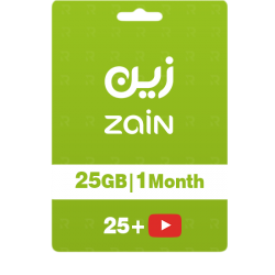 استمتع بتجربة رائعة: شحن انترنت زين 25 جيجا + 25 يوتيوب شهر واحد استمتع بتجربة رائعة: شحن انترنت زين 25 جيجا + 25 يوتيوب شهر واحد