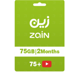 شحن إنترنت زين 75 جيجا + 75 جيجا يوتيوب – صلاحية شهرين شحن إنترنت زين 75 جيجا + 75 جيجا يوتيوب – صلاحية شهرين